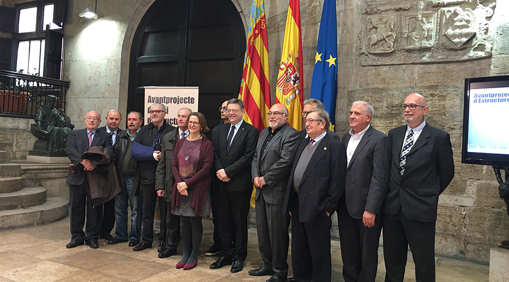 Presentación del Anteproyecto de Ley en el Palau de la Generalitat